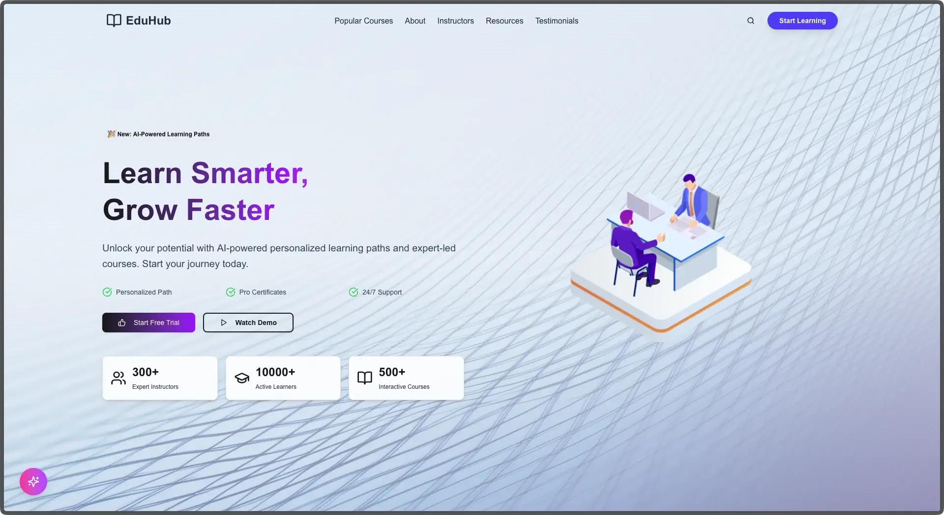 CraftFlow NextJS e-learning Template