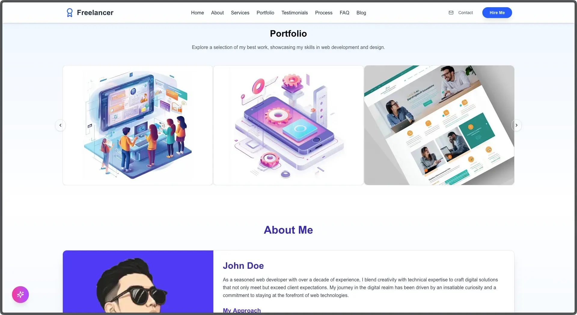 CraftFlow NextJS Freelancer Template - thumbnail 3