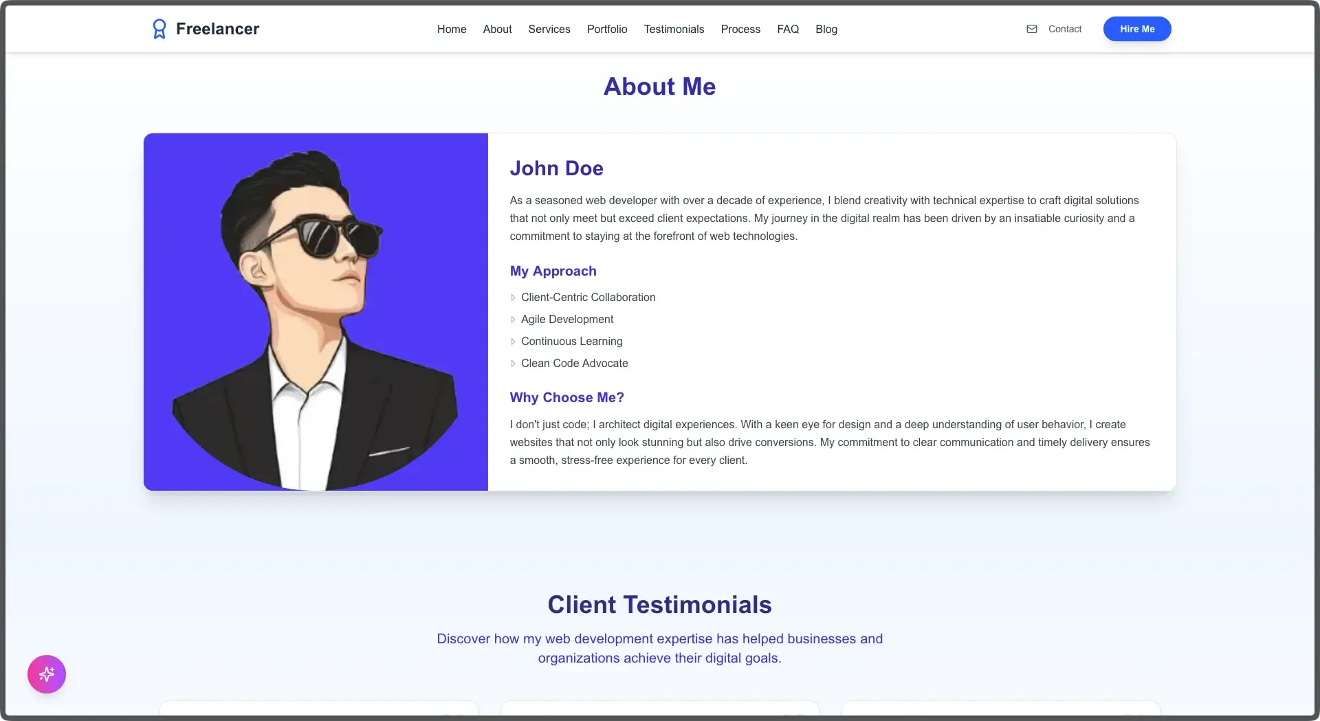 CraftFlow NextJS Freelancer Template - thumbnail 4