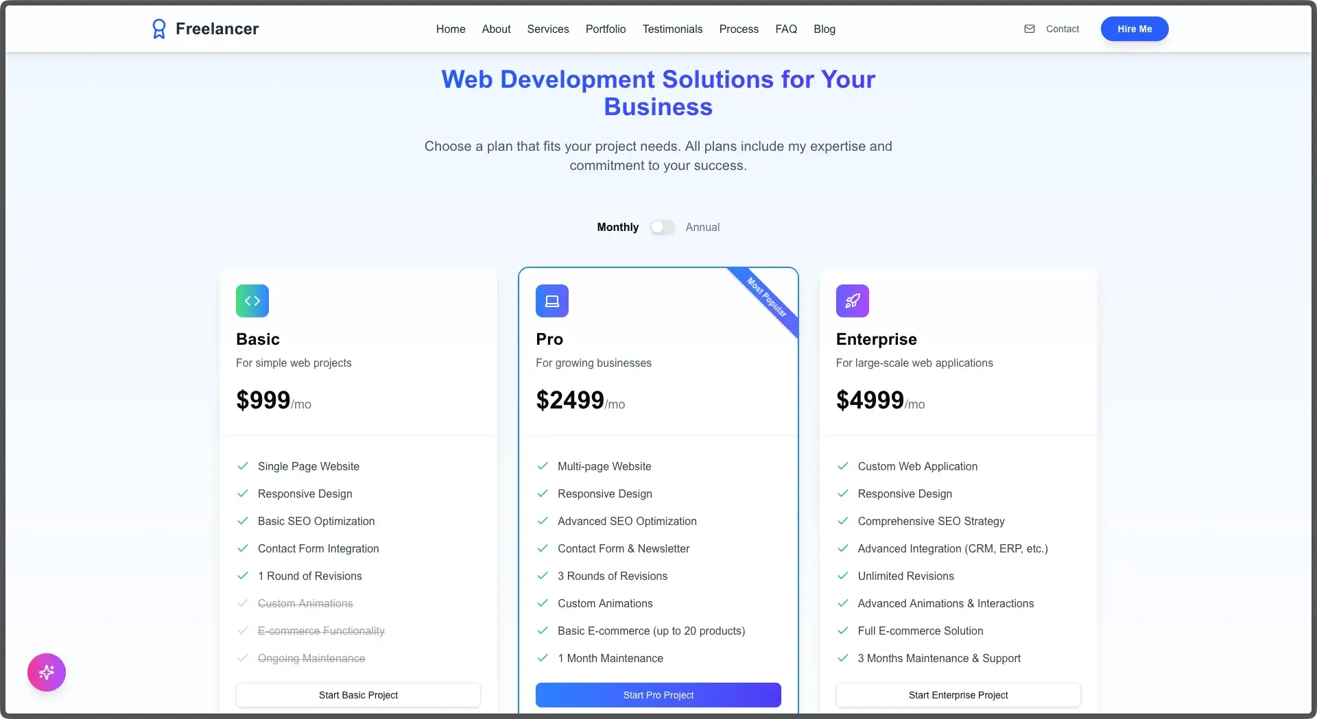CraftFlow NextJS Freelancer Template - thumbnail 7