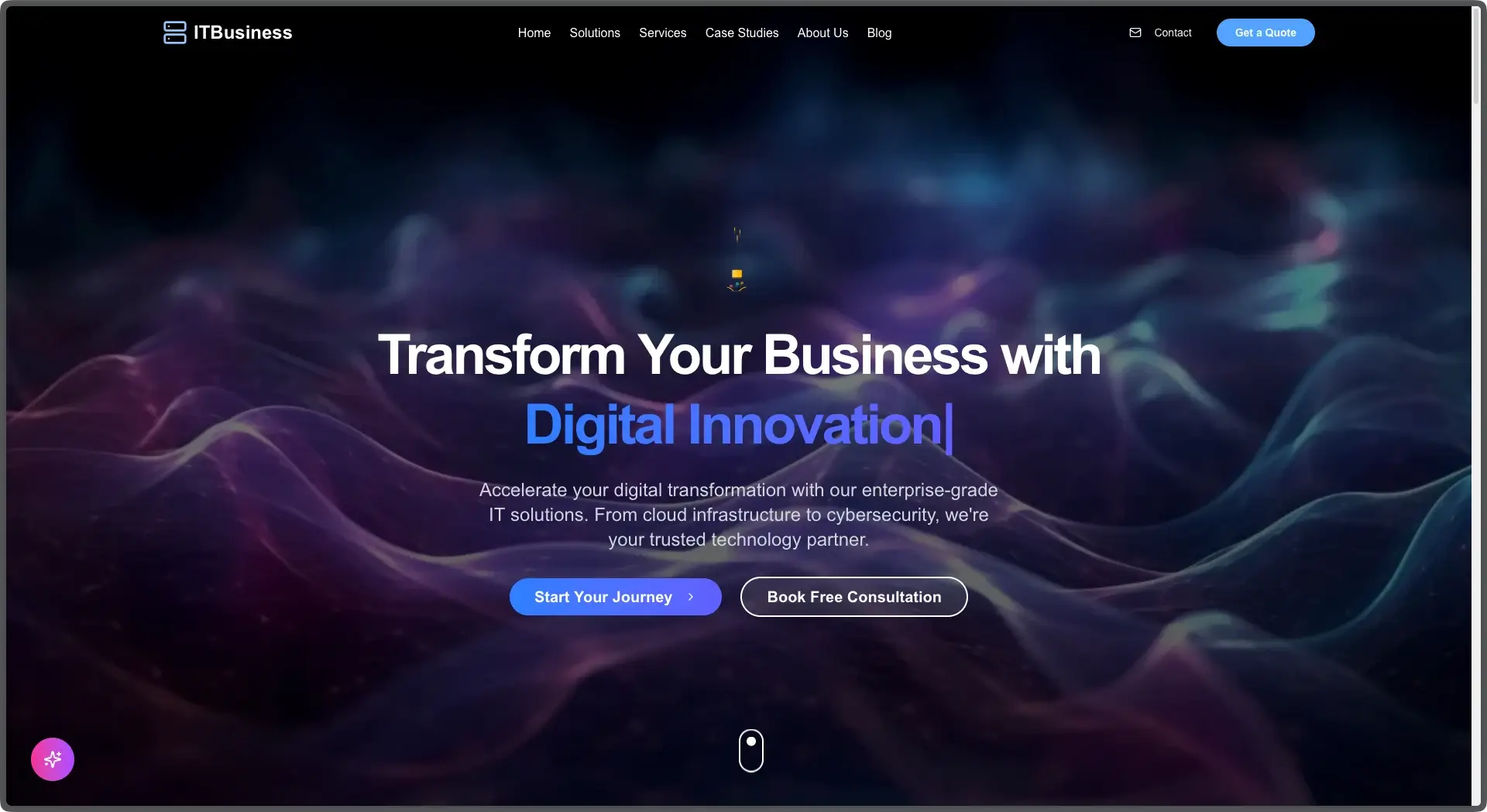 CraftFlow NextJS it-business Template - main view
