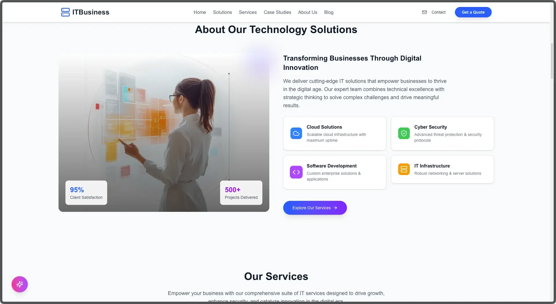 CraftFlow NextJS it-business Template - thumbnail 2