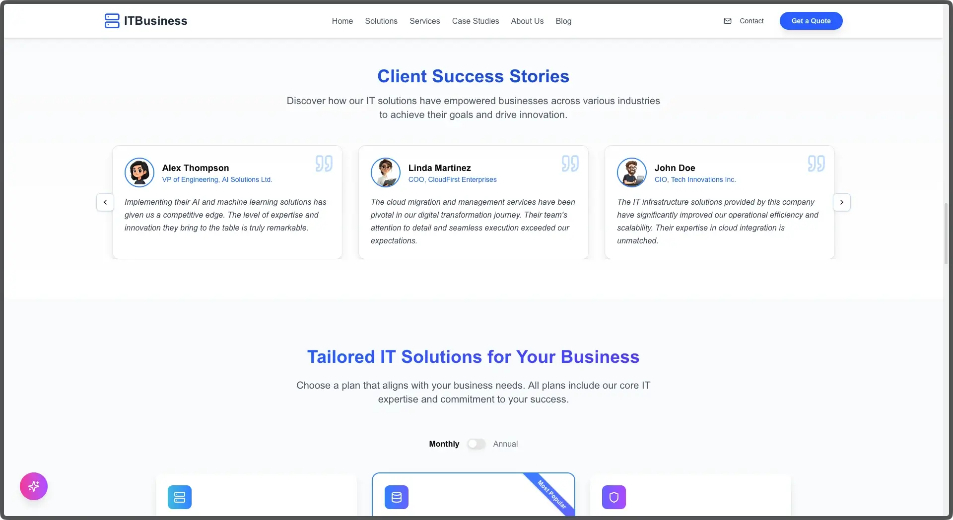 CraftFlow NextJS it-business Template - thumbnail 4