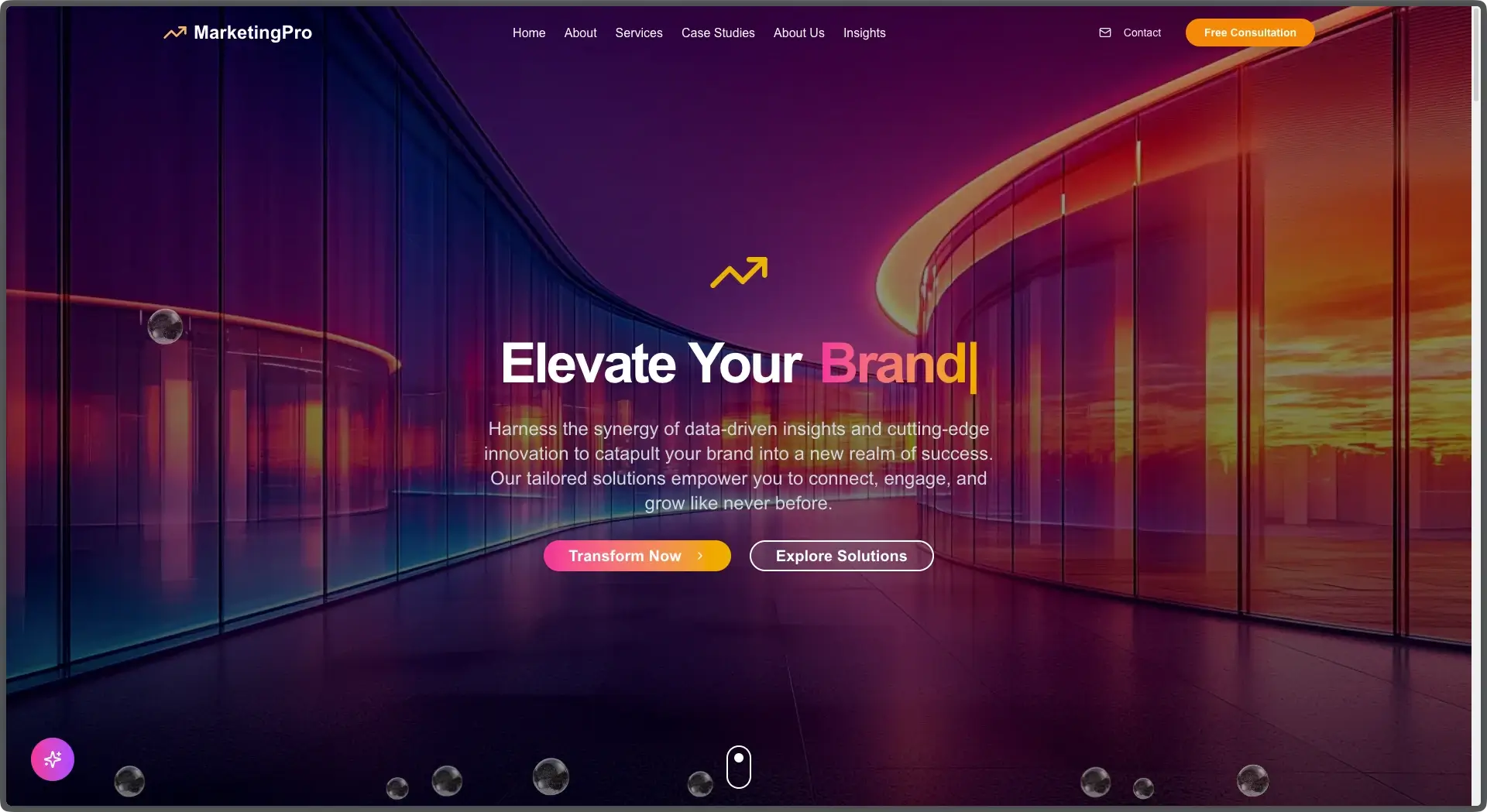 CraftFlow NextJS Marketing Template - main view