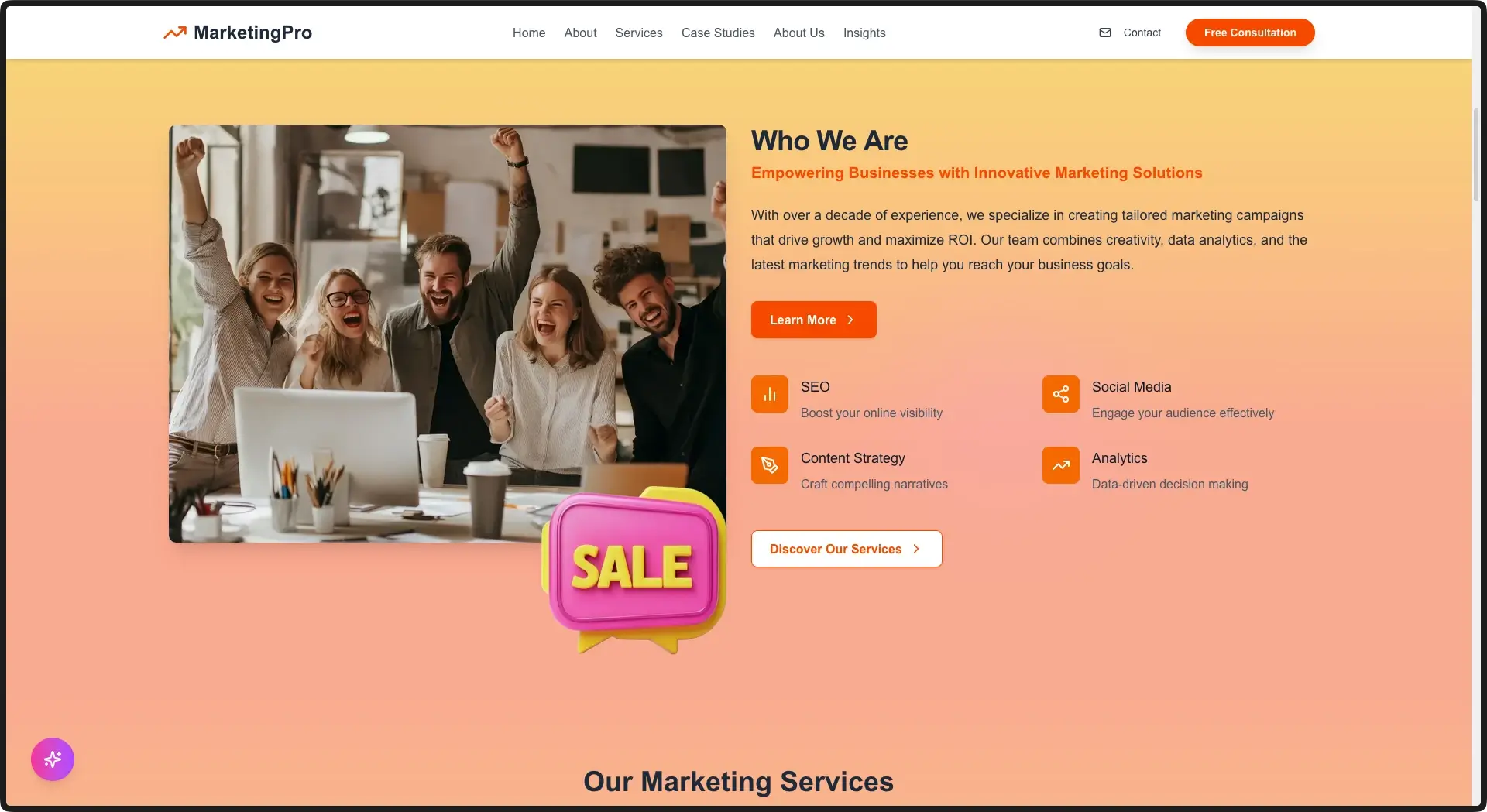CraftFlow NextJS Marketing Template - thumbnail 2
