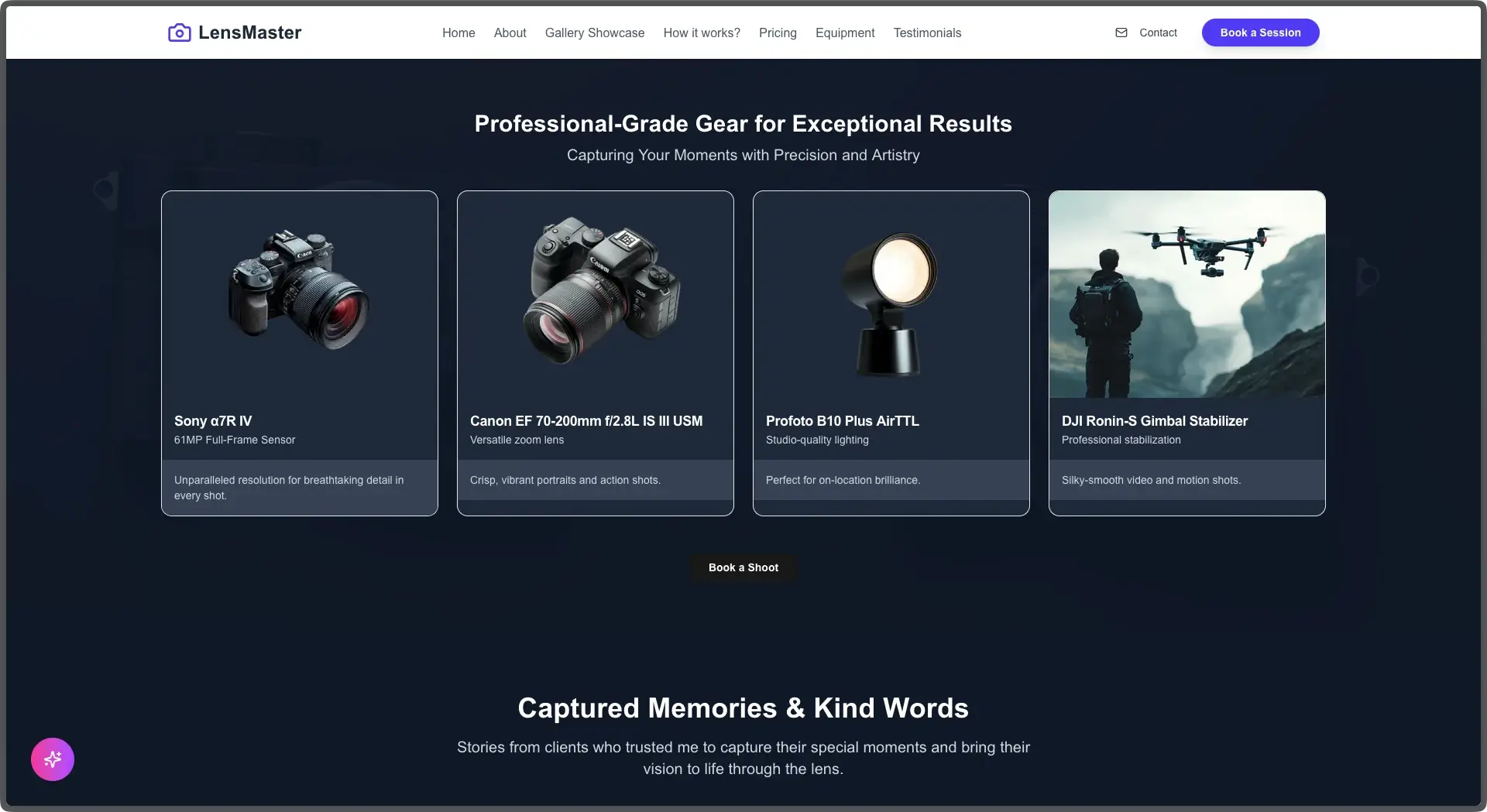 CraftFlow NextJS photography Template - thumbnail 4