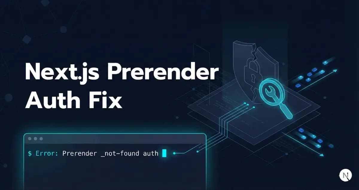 Fix: TypeError: Cannot read properties of null (reading 'auth') on Next.js \_not-found