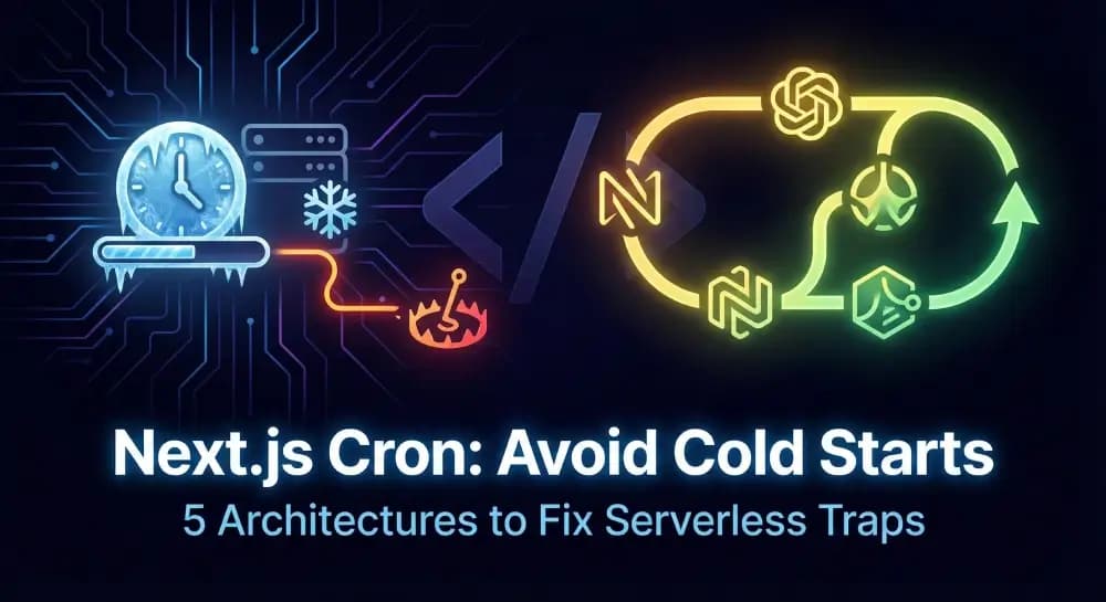 Reliable Next.js Cron Jobs: 5 Architectures to Fix Cold Starts