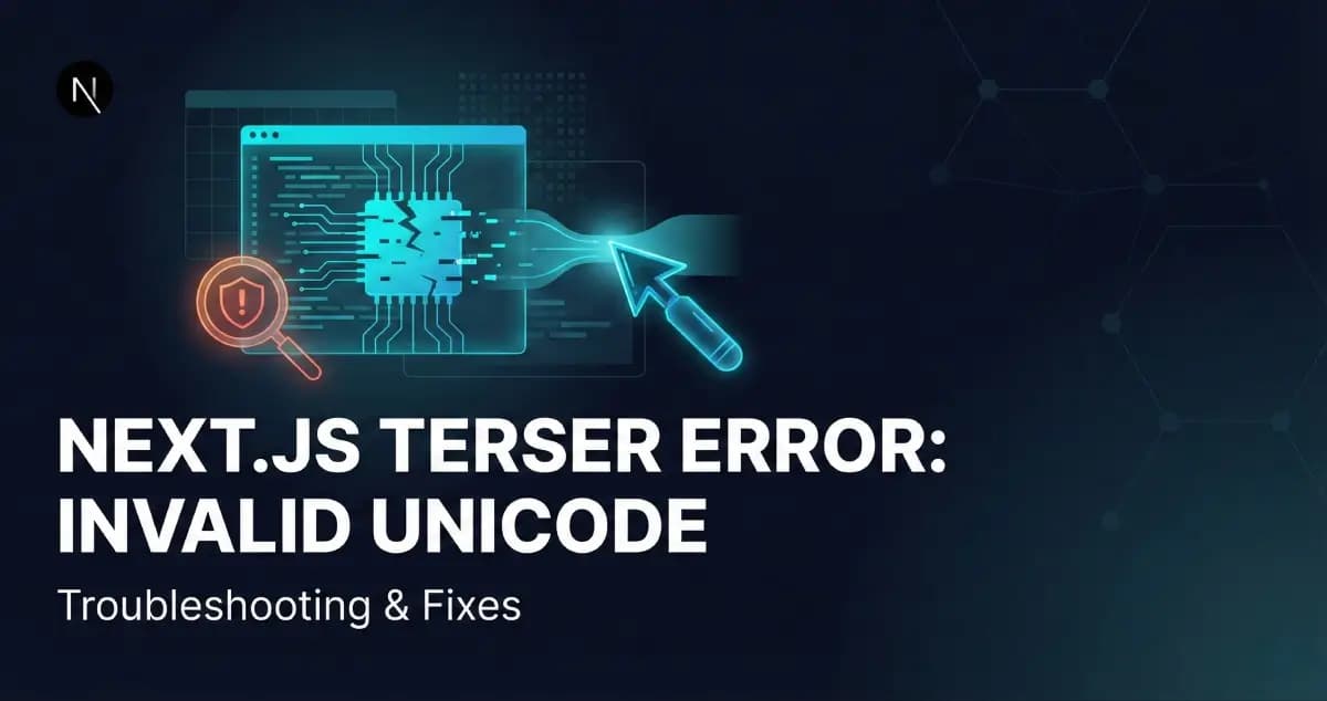 Solved: Next.js Build Fails with Terser Invalid Unicode Code Point Error